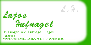 lajos hufnagel business card